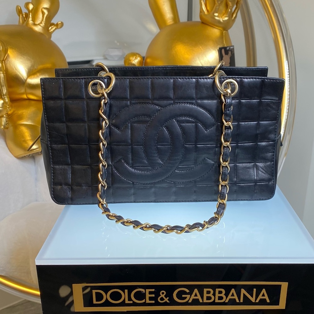 CHANEL VINTAGE EXCLUSIVE CHECKERED HANDBAG